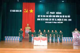 Sư đoàn 320 phát động đợt thi đua "50 ngày đêm lập công dâng Đảng"