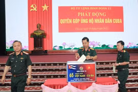  Binh đoàn 15 quyên góp hơn 500 triệu đồng tặng nhân dân Cuba