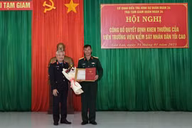 Trại tạm giam Quân đoàn 34 nhận bằng khen của Viện Kiểm sát nhân dân tối cao