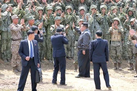 Nhà lãnh đạo Triều Tiên thị sát diễn tập chiến thuật của lực lượng đặc nhiệm