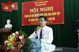 Ban Biên tập Báo Bình Định công bố các quyết định về công tác tổ chức và cán bộ