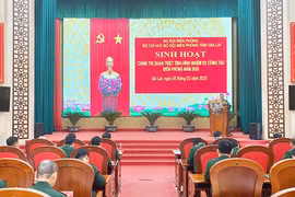 Bộ đội Biên phòng tỉnh tổ chức sinh hoạt chính trị đầu năm