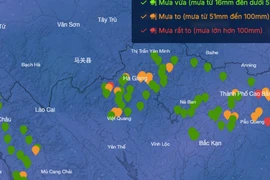 Hoàn lưu bão số 7 trút mưa lớn xuống vùng núi và trung du Bắc bộ