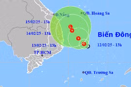 Áp thấp nhiệt đới di chuyển chậm, ảnh hưởng Quảng Ngãi - Phú Yên