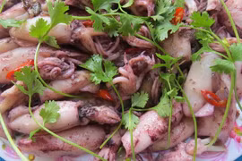 Món ngon Quảng Ngãi: Mực xào Mỹ Á