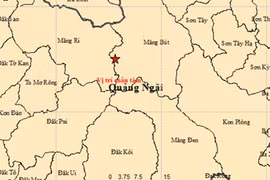 Trong 9 tiếng xảy ra 8 trận động đất ở miền Tây Quảng Ngãi