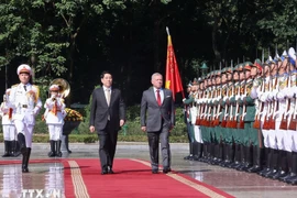 Chủ tịch nước Lương Cường chủ trì lễ đón chính thức Quốc vương Jordan