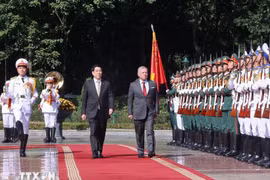 Chủ tịch nước Lương Cường chủ trì lễ đón chính thức Quốc vương Jordan