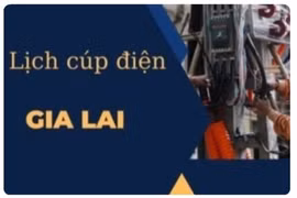 Lịch cúp điện trên địa bàn tỉnh Gia Lai từ ngày 12 đến 18-2