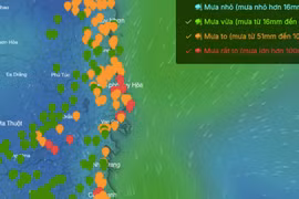 Không khí lạnh tiếp tục tràn xuống miền Bắc, mưa lớn từ Quảng Trị đến Lâm Đồng