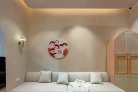 Không gian chung ngôi nhà 30m2 cho gia đình đa thế hệ