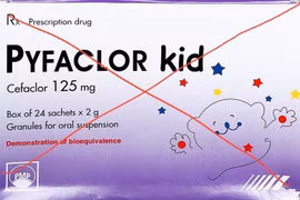 Sở Y tế tỉnh Quảng Trị thông báo thu hồi thuốc cốm pha hỗn dịch uống Pyfaclor Kid