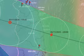 Bão Kalmaegi đang mạnh lên cấp 14, giật cấp 17