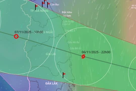 Bão Kalmaegi đang mạnh lên cấp 14, giật cấp 17