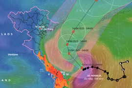 Bão số 1 mạnh lên, giật tới cấp 13, miền Trung mưa rất to