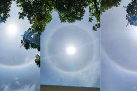 Đang xuất hiện quầng mặt trời ở nhiều nơi, dân mạng chia sẻ: Báo hiệu điều gì?Đang xuất hiện quầng mặt trời ở nhiều nơi, dân mạng chia sẻ: Báo hiệu điều gì?