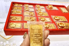 Giá vàng miếng SJC và vàng nhẫn trong nước đồng loạt tăng trở lại sáng 3-4