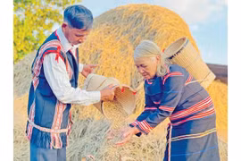 Góp gạo: Nét đẹp văn hóa cộng đồng của người Jrai