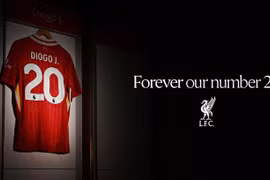 Liverpool treo vĩnh viễn áo số 20 để tưởng nhớ Diogo Jota