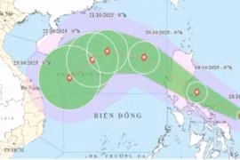 Bão Fengshen chiều tối mai đi vào Biển Đông