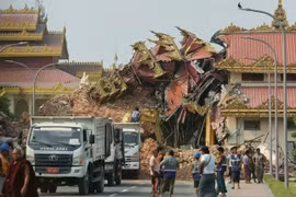 Thêm dư chấn 5.1 độ ở Myanmar, khó khăn chồng chất