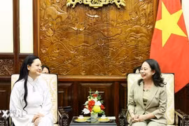 Phó Chủ tịch nước Võ Thị Ánh Xuân tiếp nữ phi hành gia Amanda Nguyễn