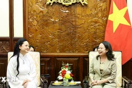 Phó Chủ tịch nước Võ Thị Ánh Xuân tiếp nữ phi hành gia Amanda Nguyễn