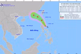 Áp thấp nhiệt đới di chuyển theo hướng Tây Tây Bắc với tốc độ 15 km/h