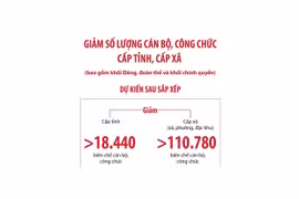 Giảm hơn 18.440 biên chế cán bộ, công chức cấp tỉnh sau sắp xếp