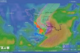 Bão số 1 di chuyển về phía Tây Nam đảo Hải Nam của Trung Quốc