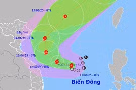 Bão số 1 mạnh cấp 8, giật cấp 10 trên Biển Đông, có thể mạnh thêm