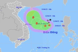 Áp thấp nhiệt đới gió giật cấp 8, hướng về Hoàng Sa