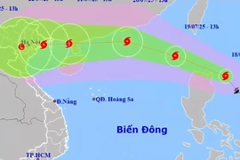 Bão Wipha có đường đi, hình dáng của YagiBão Wipha có đường đi, hình dáng của Yagi