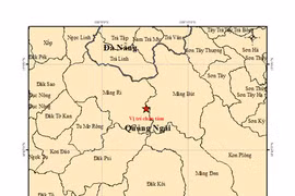 Liên tiếp xảy ra 25 trận động đất tại Quảng Ngãi trong vòng 20 tiếng