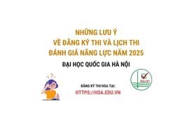 Những lưu ý về kỳ thi đánh giá năng lực của Đại học Quốc gia Hà Nội