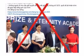 Giả mạo Bộ Giáo dục và Đào tạo thông báo chương trình học bổng tiếng Anh