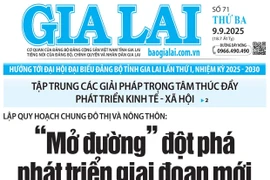 Báo Gia Lai số thứ ba ngày 8-9-2025