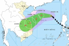 Bão số 12 liên tục đổi hướng, nguy cơ gây lũ vượt báo động 3 ở miền Trung