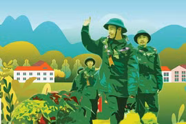 Hương xuân vương áo lính