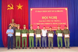 Công an xã Ia Drang nỗ lực đấu tranh trấn áp tội phạm
