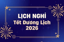 Tết Dương lịch 2026 được nghỉ mấy ngày?