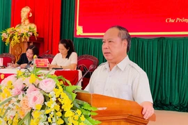 Phó Bí thư Tỉnh ủy Châu Ngọc Tuấn dự Hội nghị Ban Chấp hành Đảng bộ xã Chư Prông lần thứ 3 (mở rộng).