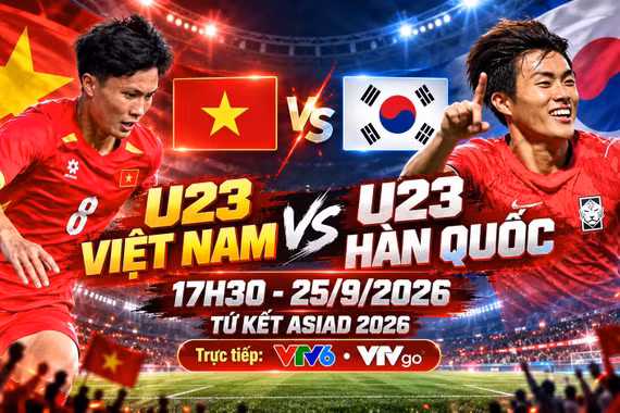U23 Việt Nam đấu U23 Hàn Quốc lúc mấy giờ, xem trực tiếp ở kênh nào?
