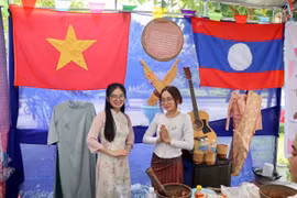 Sinh viên Lào tại Trường Đại học Quy Nhơn học tập rèn luyện trong chương trình "Ươm mầm hữu nghị"