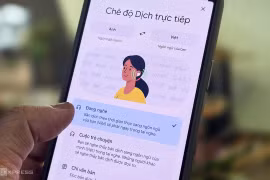 Giao diện dịch trực tiếp giọng nói tiếng Việt bằng Gemini 3.5 Live Translate.