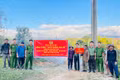 Công an xã Hra thực hiện công trình “Tuyến đường cho em” tại làng Kon Hoa và Kon Chrah