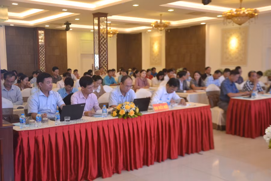 Các đại biểu tham dự Hội nghị Ban chấp hành Hội Nông dân tỉnh Gia Lai lần thứ 3 (mở rộng), khóa IX, nhiệm kỳ 2023-2028. Ảnh: Hoàng Cư.