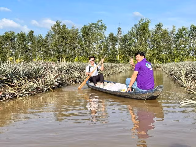 Làng du lịch cộng đồng khóm Cầu Đúc ở xã Hỏa Tiến