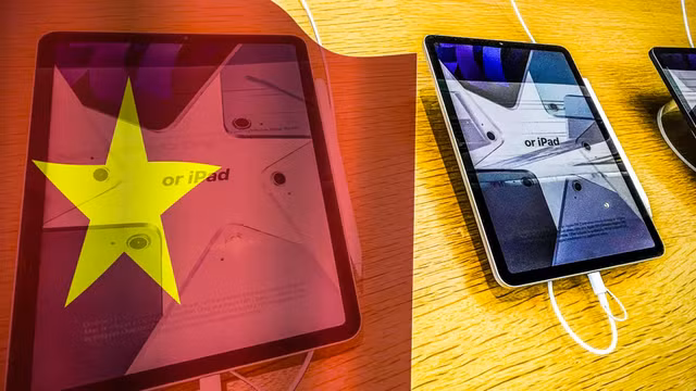Việt Nam đang nổi lên như một trung tâm sản xuất ngày càng quan trọng đối với Apple khi nhà sản xuất iPhone tìm cách giảm sự phụ thuộc vào Trung Quốc. Nguồn ảnh: AP