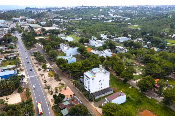 Một góc dự án khu dân cư 6B, phường Lộc Sơn, TP Bảo Lộc.